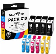 Compatible Pack x10 HP 364XL Cartuchos de Tinta