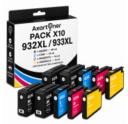 Compatible Pack x10 HP 932XL / 933XL Cartuchos de Tinta