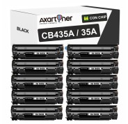 Compatible Pack x10 HP CB435A / 35A Negro Cartucho de Toner para HP LaserJet P1000 P1002 P1005 P1006 P1007 P1009 P1008