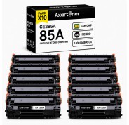 Compatible Pack x10 HP CE285A / 85A Negro Cartucho de Toner para HP LaserJet Pro P1102, P1102w, M1212nf, P1109w, M1217nfw, MF3010, 1102w