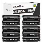 Compatible Pack x10 HP CE285A / 85A Negro Cartucho de Toner para HP LaserJet Pro P1102, P1102w, M1212nf, P1109w, M1217nfw, MF3010, 1102w