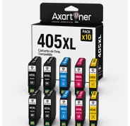 Compatible Pack x10 Tinta Epson 405XL para WorkForce Pro WF3820, 3825, 3830, 4820, 4825, 4830, 7830, 7835, 7840