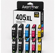 Compatible Pack x10 Tinta Epson 405XL para WorkForce Pro WF3820, 3825, 3830, 4820, 4825, 4830, 7830, 7835, 7840