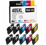 Compatible Pack x10 Tinta Epson 405XL para WorkForce Pro WF3820, 3825, 3830, 4820, 4825, 4830, 7830, 7835, 7840