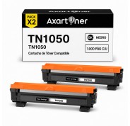 Compatible Pack x2 Brother TN1050 Negro Cartuchos de Toner para Brother HL-1110 HL-1112 HL-1212 HL-1210 DCP-1510 DCP-1610 DCP-1612 DCP-1512 MFC-1810 MFC-1910