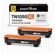 Compatible Pack x2 Brother TN1050 XL Negro Cartucho de Toner para Brother HL-1110 HL-1112 HL-1212 HL-1210 DCP-1510 DCP-1610 DCP-1612 DCP-1512 MFC-1810 MFC-1910