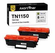 Compatible Pack x2 Brother TN1150 Negro Cartucho de Toner para Brother DCP-L1640W / DCP-L1642W / DCP-L1642WXL / DCP-L1660W / HL-L1240W / HL-L1242W / HL-L1242WXL