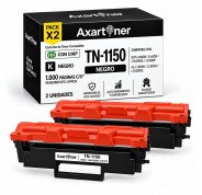 Compatible Pack x2 Brother TN1150 Negro Cartucho de Toner para Brother DCP-L1640W / DCP-L1642W / DCP-L1642WXL / DCP-L1660W / HL-L1240W / HL-L1242W / HL-L1242WXL