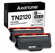 Compatible Pack x2 Brother TN2120 / TN2110 Negro Cartucho de Toner TN-2120 para Brother DCP-7030 DCP-7040 DCP-7045N HL-2140 HL-2150N HL-2170 HL-2170W MFC-7320 MFC-7340 MFC-7440N MFC-7840W