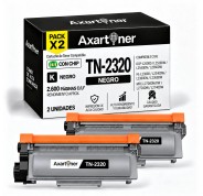Compatible Pack x2 Brother TN2320 Negro Cartuchos de Toner para Brother MFC-L2700DW HL-L2300D HL-L2340DW DCP-L2520DW DCP-L2500D DCP-L2540DN MFC-L2720DW MFC-L2740DW