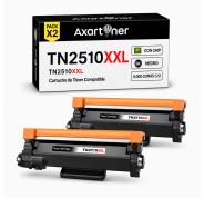 Compatible Pack x2 Brother TN2510XXL Negro Cartucho de Toner para Brother DCP-L2620 / DCP-L2627 / DCP-L2660 / DCP-L2665 / HL-L2400 / HL-L2445 / HL-L2447 / MFC-L2800 / MFC-L2827 / MFC-L2835 / MFC-L2860 / MFC-L2960 / MFC-L2980