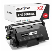 Compatible Pack x2 Brother TN3600XXL / TN-3600 XXL Negro Cartucho de Toner para Brother DCP-L5510 / HL-L5210 / HL-L6210 / HL-L6410 / MFC-L5710 / MFC-L6710 / MFC-L6910