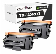 Compatible Pack x2 Brother TN3600XXL / TN-3600 XXL Negro Cartucho de Toner para Brother DCP-L5510DW / HL-L5210DN / HL-L5210DW / HL-L6210DW / HL-L6410DN / MFC-L5710DN / MFC-L5710DW / / MFC-L6710DW / MFC-L6910DN
