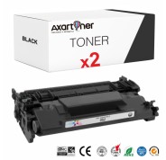 Compatible Pack x2 Canon 052 Negro Cartucho de Toner 2199C002 para LBP212, 214, 215, MF421, 426, 428, 429