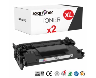 Compatible Pack x2 Canon 052H / CRG052H Negro Cartucho de Toner 2200C002 para LBP212, 214, 215, MF421, 426, 428, 429