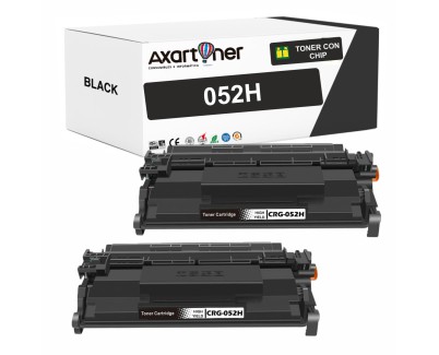Compatible Pack x2 Canon 052H / CRG052H Negro Cartucho de Toner 2200C002 para i-SENSYS LBP212dw, LBP214dw, LBP215x,i-SENSYS MF421dw,MF426dw, MF428x, MF429x