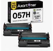 Compatible Pack x2 Canon 057H / CRG057H - CON CHIP - Negro Cartucho de Toner 3010C002 LBP223, LBP226, LBP228, LBP233, MF443, MF445, MF446, MF449, MF453, MF455