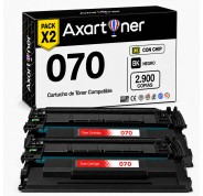 Compatible Pack x2 Canon 070 / 5639C002 Negro Cartucho de Toner para Canon i-SENSYS LBP243dw / LBP246dw / MF461dw / MF463dw / MF465dw