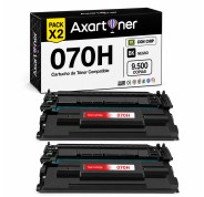 Compatible Pack x2 Canon 070H / 5640C002 Negro Cartucho de Toner para Canon i-SENSYS LBP243dw / LBP246dw / MF461dw / MF463dw / MF465dw