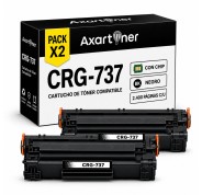 Compatible Pack x2 Canon 737 Negro Cartuchos de Toner 9435B002 CRG737 para Canon i-SENSYS LBP151dw MF212w MF216n MF217w MF227dw MF229dw MF232w MF236n MF244dw MF247dw MF249dw