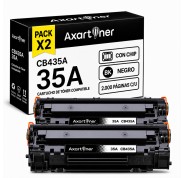 Compatible Pack x2 HP CB435A / 35A Negro Cartucho de Toner para HP LaserJet P1000 P1002 P1005 P1006 P1007 P1009 P1008