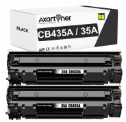 Compatible Pack x2 HP CB435A / 35A Negro Cartucho de Toner para HP LaserJet P1000 P1002 P1005 P1006 P1007 P1009 P1008