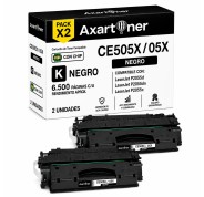 Compatible Pack x2 HP CE505X / 05X Negro Cartucho de Toner