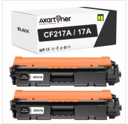 Compatible Pack x2 HP CF217A / 17A Negro Cartuchos de Toner para Laserjet Pro M102a M102w MFP M130a M130fn M130fw M130nw