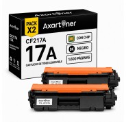 Compatible Pack x2 HP CF217A / 17A Negro Cartuchos de Toner para Laserjet Pro M102a M102w MFP M130a M130fn M130fw M130nw