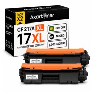 Compatible Pack x2 HP CF217A XL / 17A XL Negro Cartucho de Toner Alta Capacidad / Jumbo para Laserjet Pro M102a M102w MFP M130a M130fn M130fw M130nw
