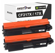 Compatible Pack x2 HP CF217A XL / 17A XL Negro Cartucho de Toner Alta Capacidad / Jumbo para Laserjet Pro M102a M102w MFP M130a M130fn M130fw M130nw