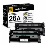 Compatible Pack x2 HP CF226A 26A Negro Cartuchos de Toner para HP LaserJet Pro M402, MFP M426