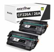 Compatible Pack x2 HP CF226A 26A Negro Cartuchos de Toner para HP LaserJet Pro M402, MFP M426