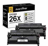 Compatible Pack x2 HP CF226X / 26X Negro Cartuchos de Toner para HP LaserJet Pro M402dn, M402n, M402d, M426dw, M426fdn, M426fdw, M402dne, M402dw, M402m, M426m