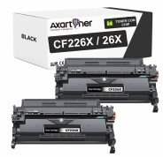 Compatible Pack x2 HP CF226X / 26X Negro Cartuchos de Toner para HP LaserJet Pro M402dn, M402n, M402d, M426dw, M426fdn, M426fdw, M402dne, M402dw, M402m, M426m