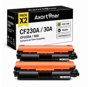 Compatible Pack x2 HP CF230A / 30A Negro Cartucho de Toner para HP LaserJet Pro M203dw, M203dn, M227fdw, M227fdn, M227sdn