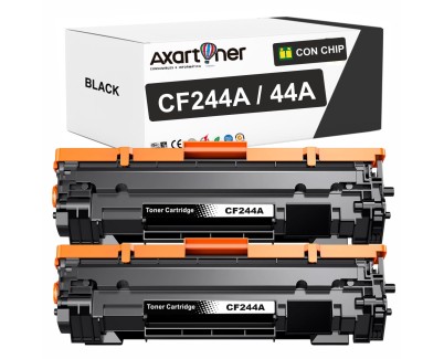 Compatible Pack x2 HP CF244A / 44A Negro Cartucho de Toner para HP LaserJet Pro M14a M14w M15a M15W M27a M27w MFP M28a MPF M28w