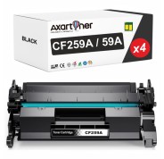 Compatible Pack x4 HP CF259A / 59A - CON CHIP ACTUALIZADO - Negro Cartucho de Toner para HP LaserJet Pro M304, M404, MFP M428
