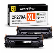 Compatible Pack x2 HP CF279A XL / 79X Negro Cartucho de Toner Alta Capacidad / Jumbo para HP LaserJet Pro M12a / M12w / MFP M26a / MFP M26nw
