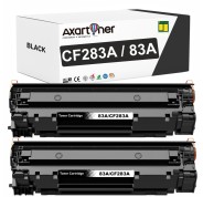 Compatible Pack x2 HP CF283A / 83A Negro Cartuchos de Toner para HP LaserJet Pro MFP M125nw, M127fw, M127fn, M201dw, M225dw, M125a, M201n
