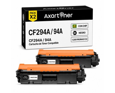 Compatible Pack x2 HP CF294A / 94A Negro Cartucho de Toner para HP LaserJet Pro M118 M118dw MFP M148 M148dw M148fdw M149fdw
