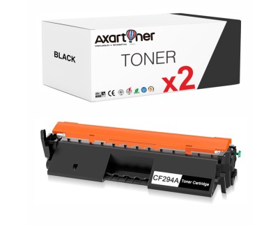 Compatible Pack x2 HP CF294A / 94A Negro Cartucho de Toner para HP LaserJet Pro M118, MFP M148