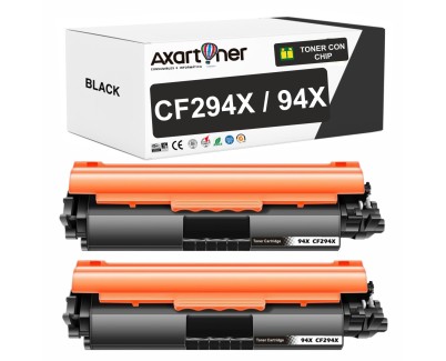 Compatible Pack x2 HP CF294X / 94X Negro Cartucho de Toner para HP LaserJet Pro M118 M118dw MFP M148 M148dw M148fdw M149fdw