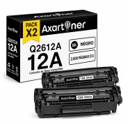Compatible Pack x2 HP Q2612A / 12A Negro Cartucho de Toner para HP LaserJet 1010 1012 1015 1018 1020 1022 1022n 1022nw 3020 3030 3050 3052 3055 M1005 M1005mfp M1319 M1319f