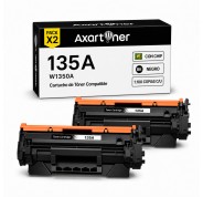 Compatible Pack x2 HP W1350A / 135A - CON CHIP - Negro Cartucho de Toner (NO usar en HP+ / Serie E) para HP LaserJet M207dw M209d M209dw / MFP M232dw M233dw M234d M234dw M234sdn M234sdw M235dw M235sdw M236dw M237dw