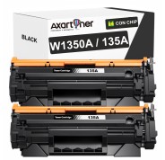 Compatible Pack x2 HP W1350A / 135A - CON CHIP - Negro Cartucho de Toner (NO usar en HP+ / Serie E) para HP LaserJet M209dw, MFP M234sdw, MFP M234sdn, MFP M234dw