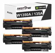 Compatible Pack x4 HP W1350A / 135A - CON CHIP - Negro Cartucho de Toner (NO usar en HP+ / Serie E) para HP LaserJet M209dw, MFP M234sdw, MFP M234sdn, MFP M234dw