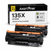 Compatible Pack x2 HP W1350X / 135X - CON CHIP - Negro Cartucho de Toner (NO usar en HP+ / Serie E) para HP LaserJet M207dw M209d M209dw / MFP M232dw M233dw M234d M234dw M234sdn M234sdw M235dw M235sdw M236dw M237dw