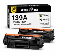 Compatible Pack x2 HP W1390A / 139A - CON CHIP - Negro Cartucho de Toner para HP LaserJet Pro 3001dn 3001dw 3002dn 3002dw 3003dn 3003dw 3004dn 3004dw / Lasejert Pro MFP 3101fdn 3101fdw 3102fdn 3102fdw 3103fdn 3103fdw 3104fdn 3104fdw