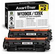 Compatible Pack x2 HP W1390X / 139X - CON CHIP - Negro Cartucho de Toner (NO usar en impresoras terminan en E) para HP LaserJet Pro 3001, 3002, 3003, 3004, MFP 3101, MFP 3102, MFP 3103, MFP3104